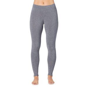 Cuddl Duds Softwear with Stretch High-Waist Leggings Charcoal M